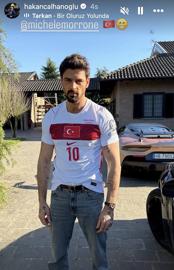 Michele Morrone, Türkiye forması giydi.