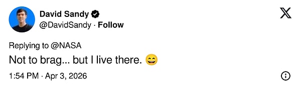 NASA'nın paylaştığı bu görüntülerin ardından X kullanıcıları da yanıt vermekten geri durmadı 😂