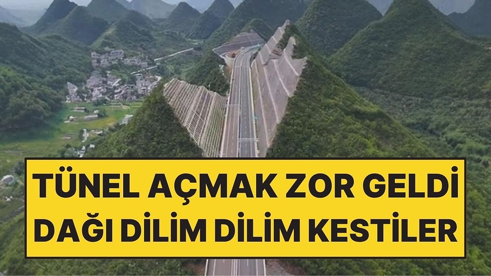Tünel Açmak Zor Gelince Dağı Dilim Dilim Kestiler! Akılalmaz Otoyol Projesi