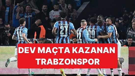 Haftanın İlk Kritik Maçında Trabzonspor Evinde Galatasaray'ı 2-1 Yendi