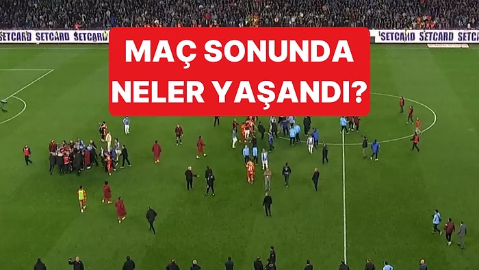 Trabzonspor-Galatasaray Maçının Ardından Sahada ve Soyunma Odasında Kaos Vardı