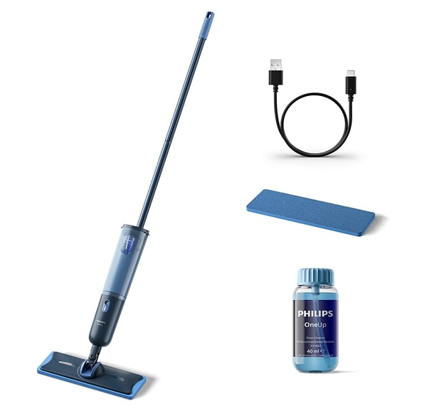 Temizlikte devrim: Philips OneUp 3000 Elektrikli Mop!