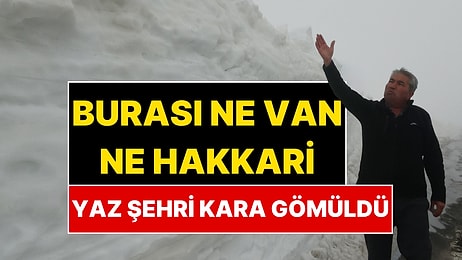 Türkiye’nin Yaz Şehrinde Kar Kalınlığı 2 Metreyi Aştı: Kardan Tünel Oluştu