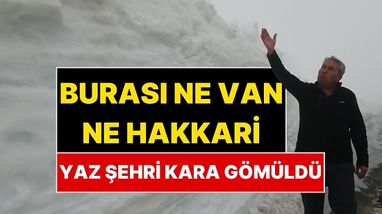 Türkiye’nin Yaz Şehrinde Kar Kalınlığı 2 Metreyi Aştı: Kardan Tünel Oluştu