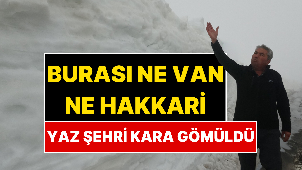 Türkiye’nin Yaz Şehrinde Kar Kalınlığı 2 Metreyi Aştı: Kardan Tünel Oluştu