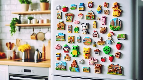 Evlerimizin vazgeçilmezlerinden biri olan buzdolabı magnetleri bizim için sadece dekoratif bir detaydan ibaret.