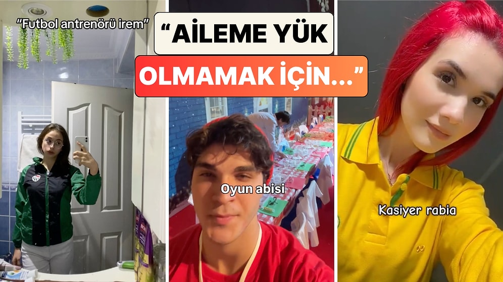 Ailelerine Yük Olmamak İçin Pek Çok Farklı İşte Çalışan Gençler "Helal Olsun" Dedirtti