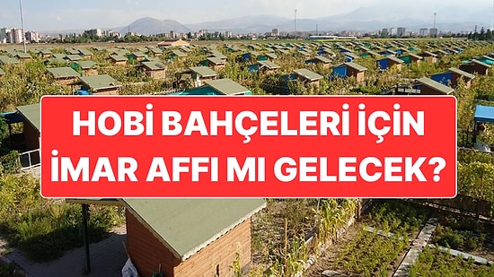 Hobi Bahçeleri İçin İmar Affı mı Gelecek? Gazeteci Şamil Tayyar’dan Dikkat Çeken Paylaşım