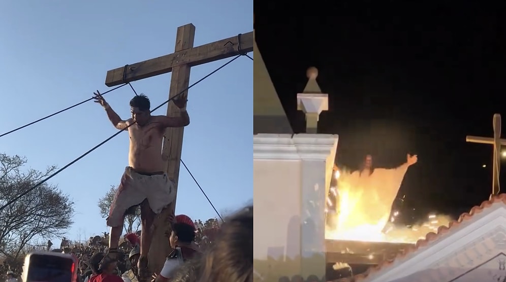 Everything Went Wrong for Actors Portraying Jesus in Dramatic Semana Santa Reenactment Mishaps