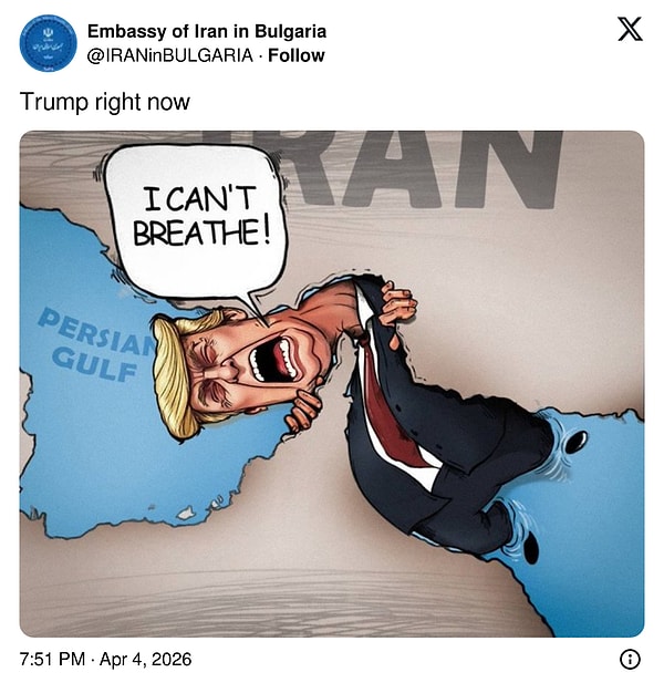 Nefes alamayan Trump şakası ise Bulgar Büyükelçiliğinden geldi.