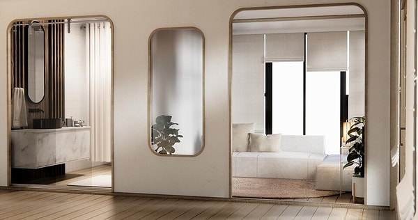 6. Büyük aynalar kullanılıyor.