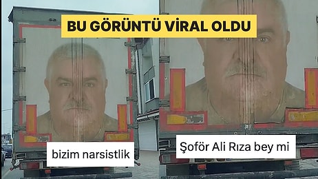 Kamyon Kasasına Vesikalık Fotoğrafını Bastıran Şoföre Yorum Yağdı
