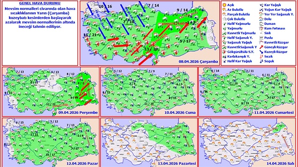 Türkiye genelinde etkisini hissettiren ılık bahar havası, yerini dondurucu bir havaya bırakıyor.