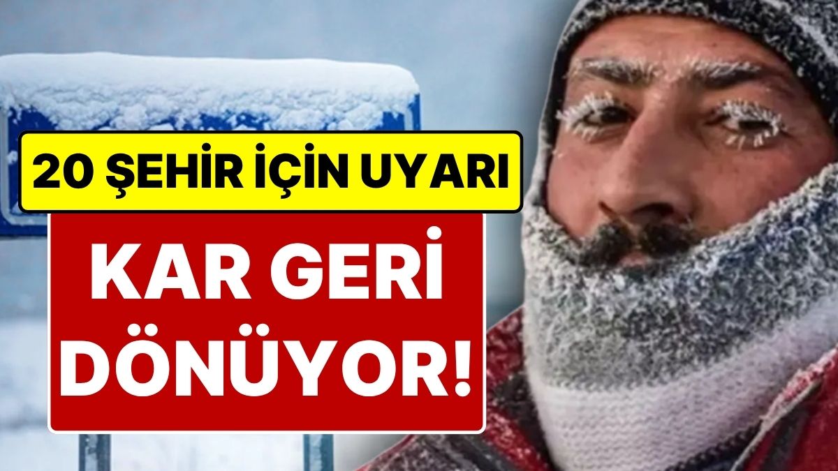 Tam Bitti Derken Kış Yeniden Başlıyor: Kar Yağışı Geliyor, Sıcaklık 10 Derece Düşecek!