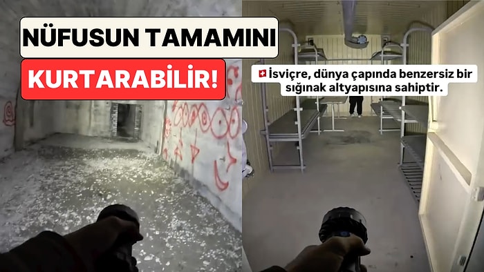 İsviçre'de Yaşayan Bir Türk Nükleer Saldırı İhtimaline Karşı İnşa Edilmiş Sığınakları Paylaştı