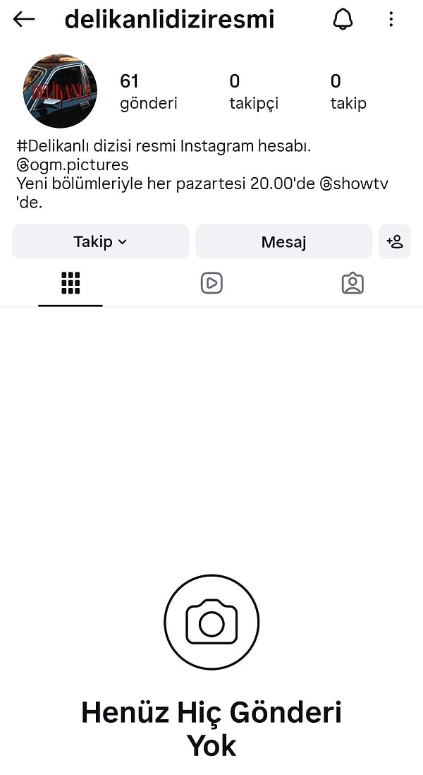 Dizinin ilk yayın gününün hemen ardından Instagram hesabında bir kriz yaşandı.