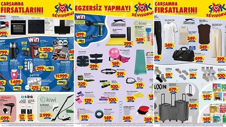 ŞOK'a Valiz Seti Geliyor! 8 Nisan 2026 ŞOK Aktüel Ürünler Kataloğu