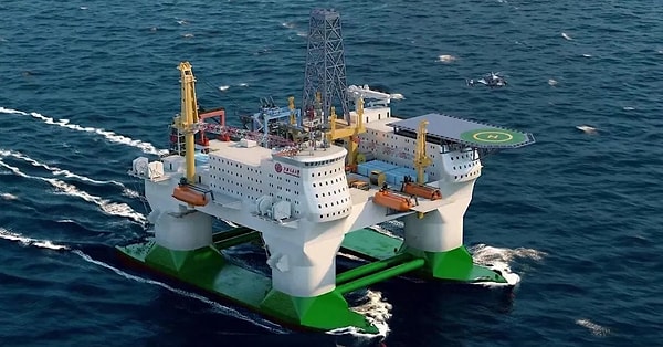 30 katlı devasa platform, okyanusun ortasında sabit duracak