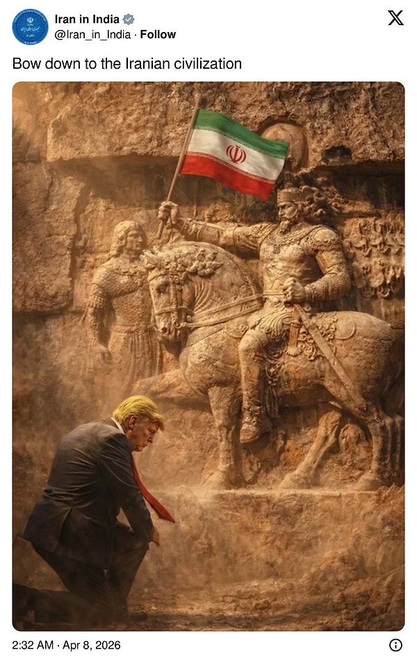 "İran medeniyetine diz çök"