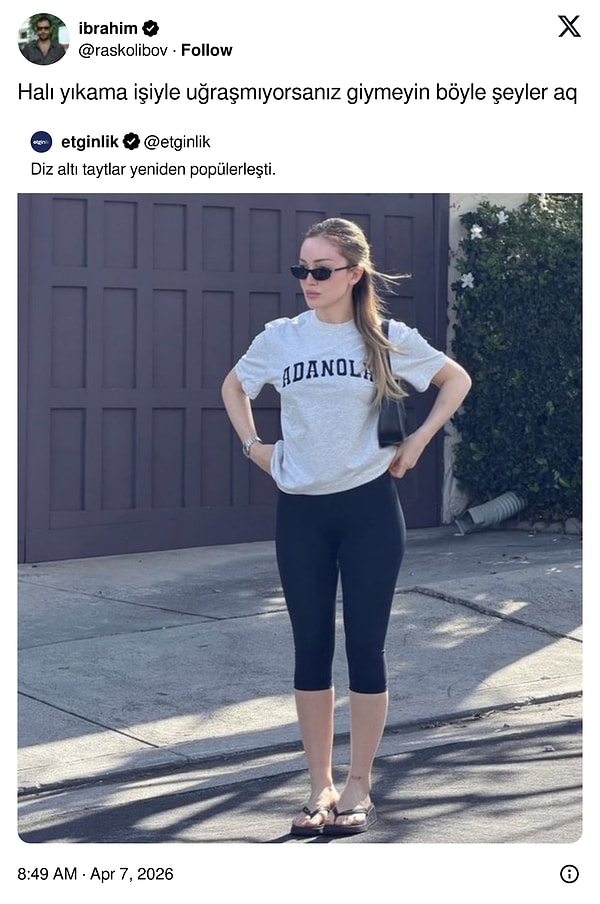 Bir de stil önerisi...