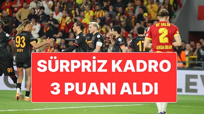 Galatasaray Şampiyonluk Yolundaki Kritik Göztepe Maçında Hata Yapmadı
