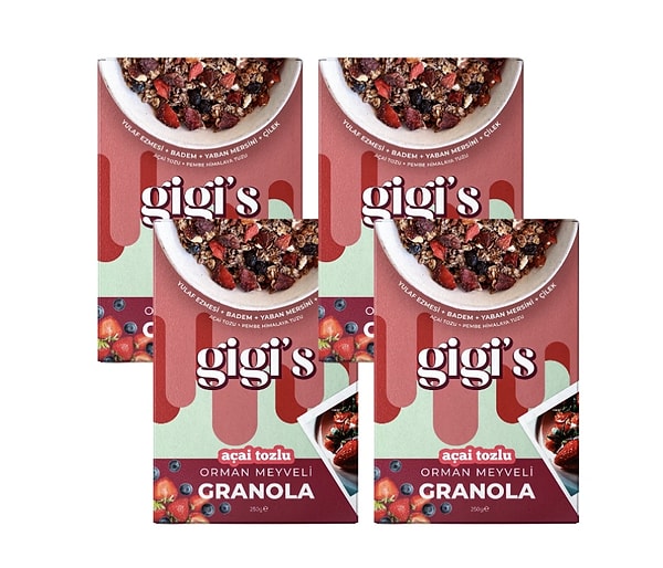 "granola15" koduyla çıtır çıtır fırsat: Gigi's Açai Granola!