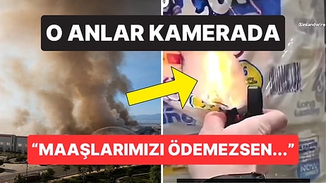 Maaşlar Ödenmediği İçin Depoyu Yaktı: Tesis Tamamen Yok Oldu, Şüpheli O Anları Sosyal Medyada Paylaştı