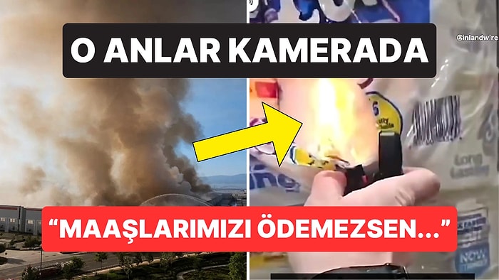 Maaşlar Ödenmediği İçin Depoyu Yaktı: Tesis Tamamen Yok Oldu, Şüpheli O Anları Sosyal Medyada Paylaştı