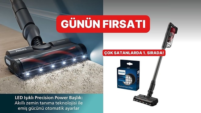 Günün Fırsatı: Her Evin Olmazsa Olmazı Philips 6000 Serisi Kablosuz Dikey Süpürge İndirimde!