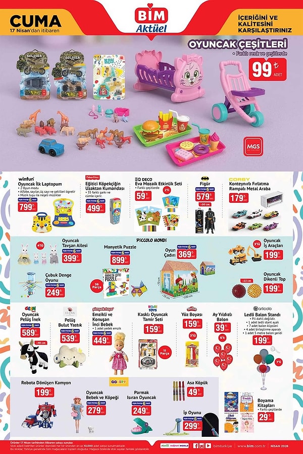 Oyuncak Çeşitleri 99 TL