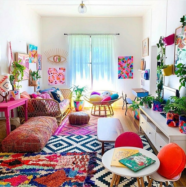 Enerjik ve renkli salon!