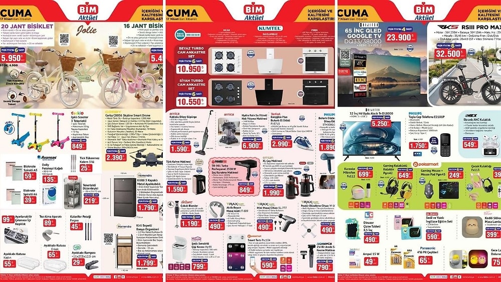 BİM'e Elektrikli Bisiklet Geliyor! 17 Nisan 2026 BİM Aktüel Kataloğu