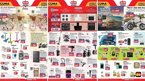 BİM'e Elektrikli Bisiklet Geliyor! 17 Nisan 2026 BİM Aktüel Kataloğu