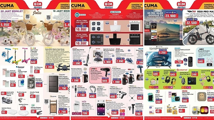 BİM'e Elektrikli Bisiklet Geliyor! 17 Nisan 2026 BİM Aktüel Kataloğu