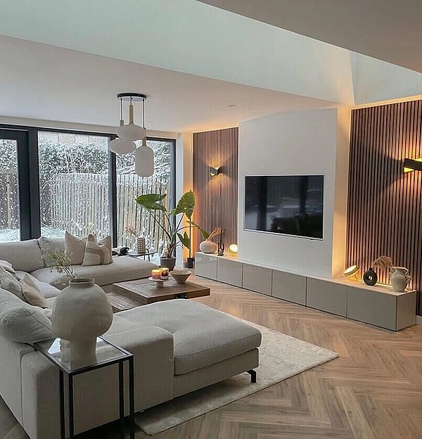 Modern ve şık salon!