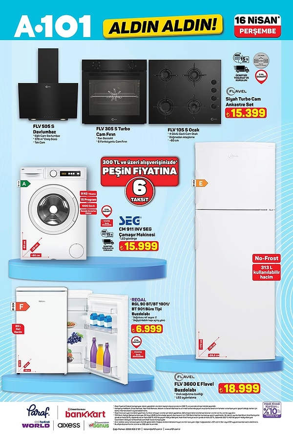 Flavel Siyah Turbo Cam Ankastre Set 15.399 TL