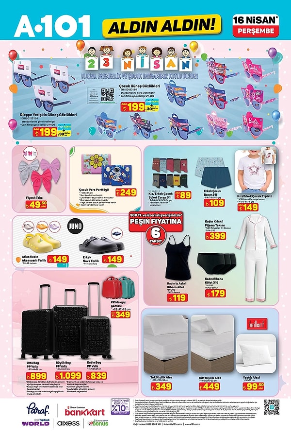 Çocuk Güneş Gözlükleri 199 TL