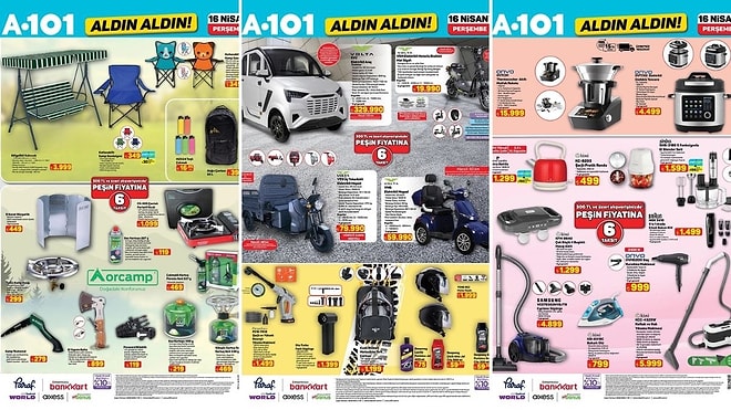 A101'e Elektrikli Araç Geliyor! 16 Nisan 2026 A101 Aldın Aldın Kataloğu