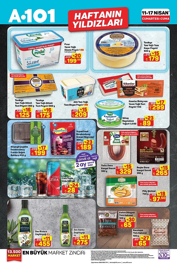 Pınar Yarım Yağlı Süzme Peynir 199,50 TL