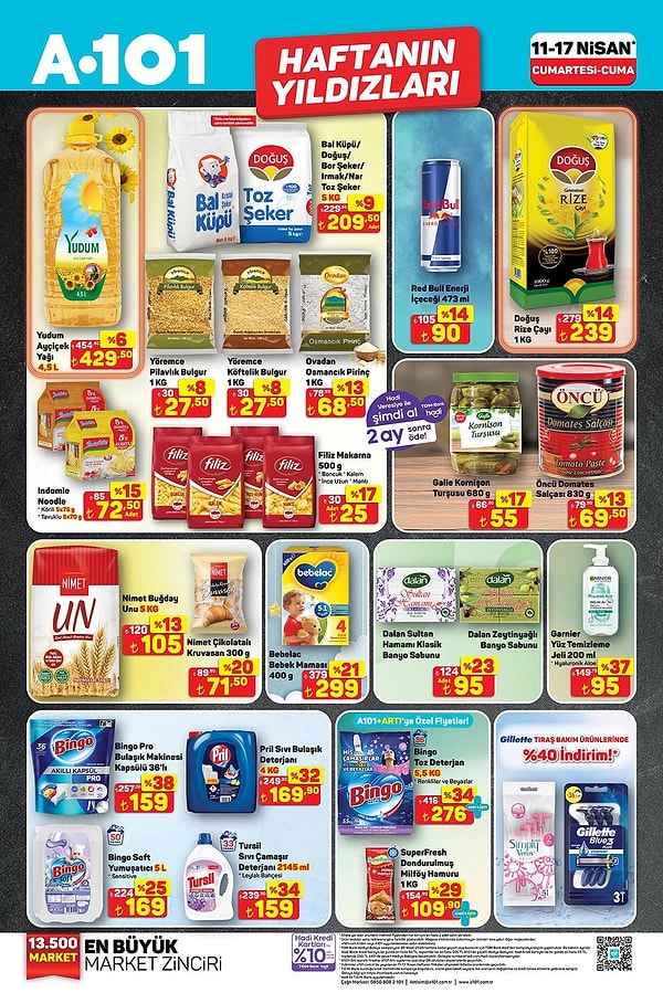 Yudum Ayçiçek Yağı 4,5 Litre 429,50 TL