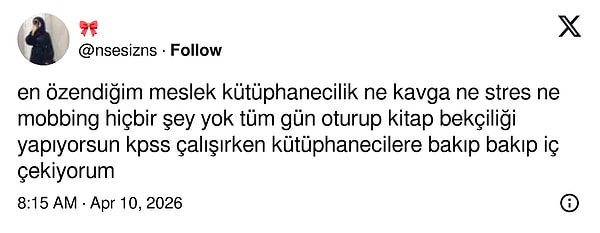 Çok tatlı meslek kesinlikle.
