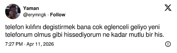 Bir de duvar kağıdı değiştirmek benzer bir his veriyor.