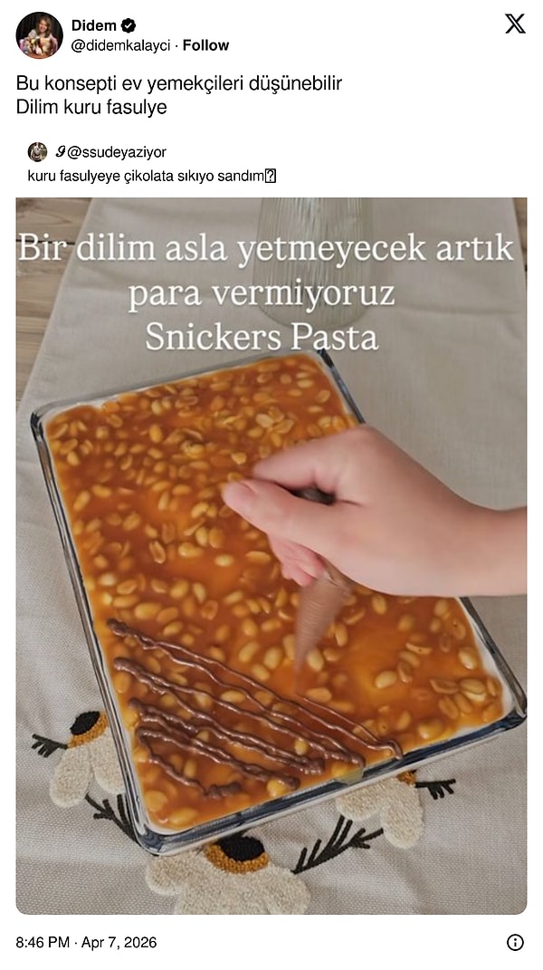 Bir dilim kuru fasulye alabilir miyim?