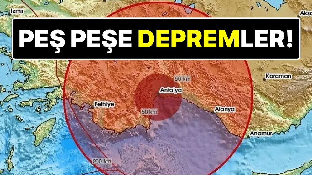 AFAD’dan Açıklama Geldi: Antalya’da Deprem Oldu