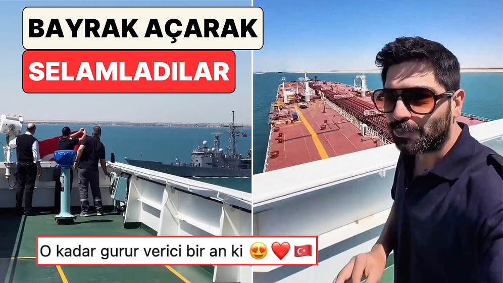 Kaptan Ayberk Samurkaş Süveyş Kanalı'nda Türk Savaş Gemileriyle Karşılaştıkları Anları Paylaştı