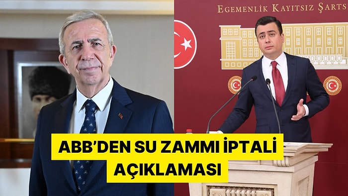 Ankara Büyükşehir Belediyesi Osman Gökçek'in Su Zammı İddialarını Yalanladı