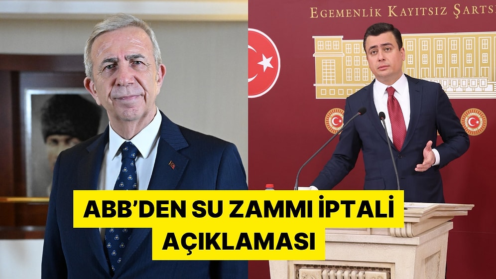 Ankara Büyükşehir Belediyesi Osman Gökçek'in Su Zammı İddialarını Yalanladı