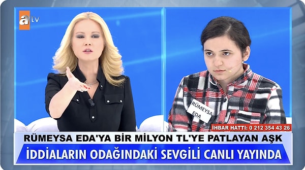 Bir markette çalışan Rümeysa Eda'ya Müge Anlı "Sen kaça kadar okudun?" diye sordu.
