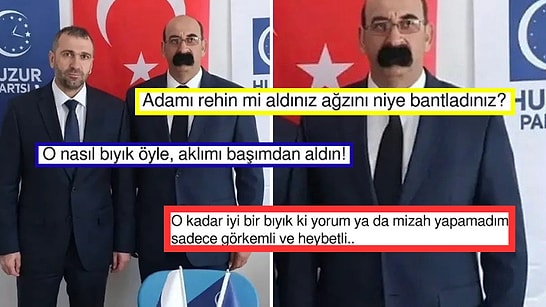 Huzur Partisi'nin Yeni İlçe Başkanı Orhan Avcı'nın Pek Bi' Heybetli Bıyıkları Gündem Oldu