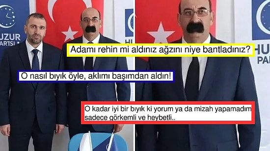 Huzur Partisi'nin Yeni İlçe Başkanı Orhan Avcı'nın Pek Bi' Heybetli Bıyıkları Gündem Oldu